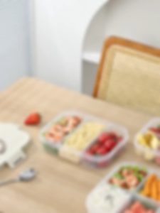 Higher Home Lunch Box Plastic Food Container High Temperature Resistant Steamable with Cover Keeper