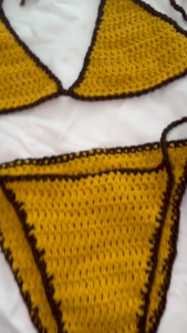Woven Bikini High waist Crochet Swimwear Beach Summer Insta Model Handmade BrandNew