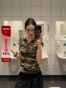 Áo Thun Tay Ngắn Cổ Chữ V Dáng Ôm Mùa Hè Cho Nữ Áo Thun Cotton Phong Cách Đường Phố Thường Ngày Thời Trang