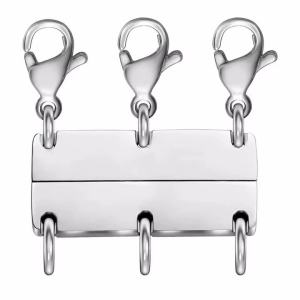 Magnetic Necklace Clasp Multi Necklace Layering Clasps Gold Silver Color Necklace Separator for Layering Necklace Making DIY
