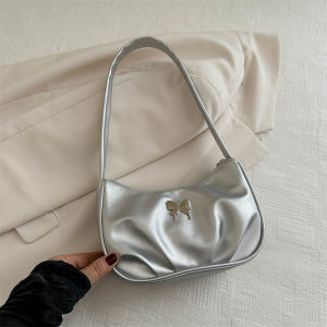Fashionable Commuter Womens Handbag 2024 New Style Underarm Single Shoulder Bag Trendy Foldable PU Leather Handbag