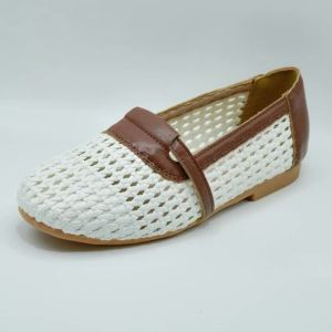 Womens Vintage Hollow-Out Woven Flats - Square Toe Super Soft Versatile Casual Shoes Slip-On Flat Sole Mom Shoes