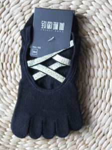 ถุงเท้าโยคะ Anjali ใหม่ ถุงเท้าโยคะแบบสวมหัวสำหรับผู้ชายและผู้หญิง ถุงเท้าโยคะแบบหุ้มข้อ 5 นิ้ว ผ้าฝ้ายแท้ ทรงสั้น สำหรับฤดูร้อน