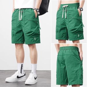 Ice Silk Quick Drying Loose Casual Shorts for Youth