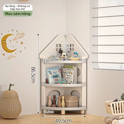 HAOMEIJIA | Kệ Đựng Đồ Chơi Góc Treo Tường Nhiều Tầng