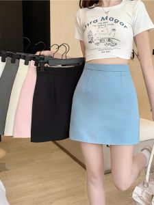 Summer 2025 Womens High Waist Slim Fit A-Line Mini Skirt Multicolored Bodycon Short Skirt Prevents Exposure Wraparound Skirt