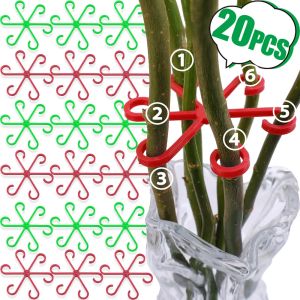 4 Sizes Plant Stem Bracket 6 Hook Monstera Leaf Support Garden Fixing Clips Plant Vine Alocasia Monstera Support Stem Holders
