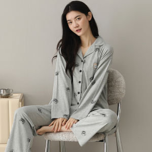 Áo ngủ MiiOW cho nữ làm vải cotton nguyên chất rộng rãi thoải mái