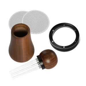 Espresso Accessories Kit WDT Tools Espresso Coffee Stirrer Dosing Funnel Puck Screen Portafilter Dosing Ring
