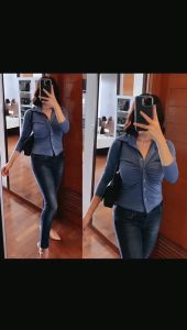 KRAH SERUT KNIT/KRAH SERUT KANCING CROP ALA KOREAN STYLE