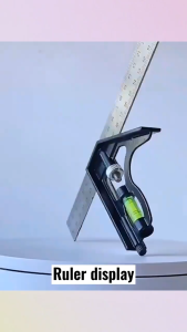 300mm Combination Square Angle Ruler Adjustable Steel Protractor Right Angle Ruler
