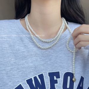 สร้อยคอสีน้ำมันหลายชั้น UNBEATEN สำหรับผู้หญิง เครื่องประดับแฟชั่นที่ทำจากโลหะผสม เครื่องประดับแฟชั่นสุดหรู ล็อคโบน โซ่คอสั้น ใหม่ล่าสุด