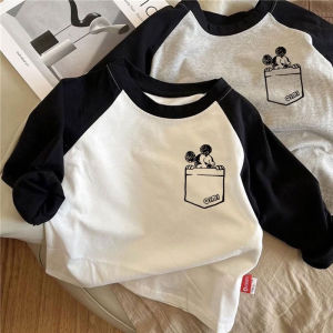 Fashionable and Versatile Cartoon Mickey Print T-shirt for Boys and Girls