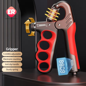 【ER】นับเครื่องจับมืออิเล็กทรอนิกส์ แขนควบคุมความแข็งแรงการออกกำลังกาย การฝึกอบรมฟื้นฟูและอุปกรณ์ออกกำลังกาย อุปกรณ์ความแข็งแรงของจับห้านิ้วมือ