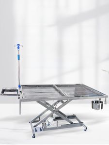 โต๊ะผ่าตัดสัตว์พิเศษไฟฟ้าแบบปรับระดับได้ สแตนเลส อบสดใหม่ ที่นอนผ่าตัด โต๊ะผ่าตัดสัตว์ ที่นอนผ่าตัด ที่นอนผ่าตัด