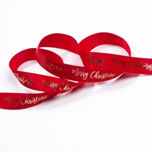 5 Meters Christmas Ribbon Cartoon Grosgrain Ribbons For Gift Wrapping DIY Crafts Sewing Yule Holiday Favors Christmas Decoration