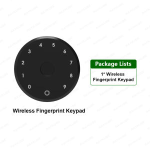 RAYKUBE FPT1 Tuya BLE Intelligent Wireless Fingerprint Password Digital Keypad Lock No-dig installation Work For A1 Pro Lock