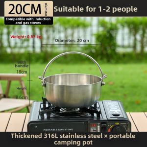 RONGCHUAN | Foldable Stainless Steel 316L Outdoor Pot