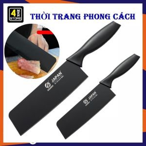 Dao Nhà Bếp ASAKH Bằng Thép Không Gỉ Đen Nhám Cao Cấp - Dao Nhật Thái Thịt Kháng Khuẩn  Dao Cắt Thái Lát Rau Củ Quả Đa Năng - Dao Thái Thịt Cắt Gà  Làm Cá
