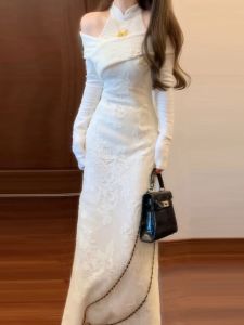 CHANGTONG | Elegant Trendy Spring Cheongsam Dress