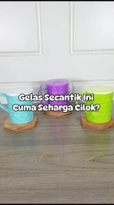 Gelas Tutup Diamond Genki Market Plastik: Gelas Plastik Tahan Air untuk Penjualan E-Commerce