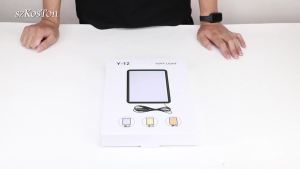 LED Photography Video Light Panel Lighting Photo Studio Lamp Kit with 8/12 Inch Adjustable Brightnessfor YouTube Live Streaming