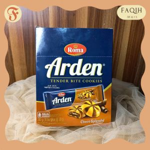 Roma Arden 1 Box Isi 10 Bungkus 30gr Kukis Biskuit Krim Cokelat Renyah Lumer Halal Tender Bite Cookies Snack Jajan Rasa Choco Splendid Cemilan Ngemil Manis Murah Enak PT Mayora Indah