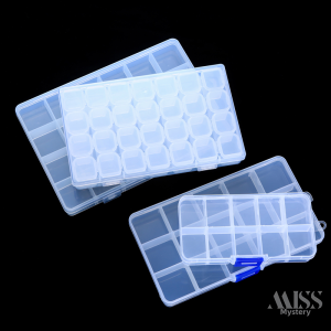 Large Grid Transparent Plastic Environmental Friendly Storage Box DIY Handmade Beads Pendants Removable Accessories Box