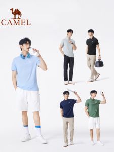 Camel mens moisture-absorbing quick-drying casual polo shirt