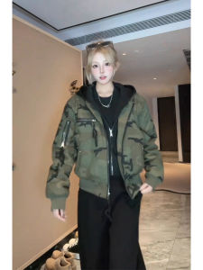 Hooded Camouflage Winter Bomber Cotton Jacket