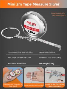 DELIXI | Mini Three-way Steel Tape Measure