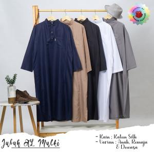 JUBAH PUTIH TANGGUNG-DEWASA / GAMIS PRIA PUTIH MODEL AL HAROMAIN/JUBAH MAWAR
