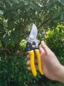 SK5 Alloy Steel Heavy Duty Pruning Shears Non-Slip Grip Scissors for Garden & Landscaping Plant Care