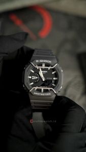 Jam Tangan Pria Casio G-Shock GA-2100PTS-8A Analog-Digital Black Dial Black Resin Band