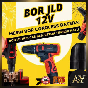 Mesin Bor Portable Cordless JLD 12V 10mm Chuck Bor Besi Tembok B