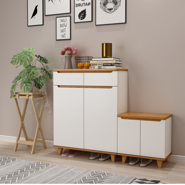 Nordic Shoe Solid Wood Hallway Simple Modern Hall