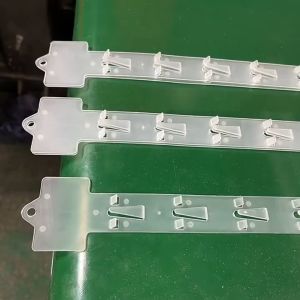 PVC 12 Injection Plastic Food Hanging Strip Supermarket Transparent Hanging Strip