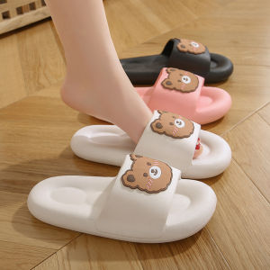 W-404 รองเท้าแตะ รองเท้าแฟชั่น รองเท้าสวม 3 สี น้องหมี พื้นนิ่ม สุดๆ