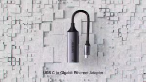 UGREEN USB C to Ethernet Adapter RJ45 to Thunderbolt 3 Type C Gigabit Network LAN Converter OTG Plug and Play Aluminum Alloy Shell 10 100 1000Mbps MacOS Windows Linux Nintendo Switch Macbook Chromebook iPhone 16 15 Samsung S25 S24