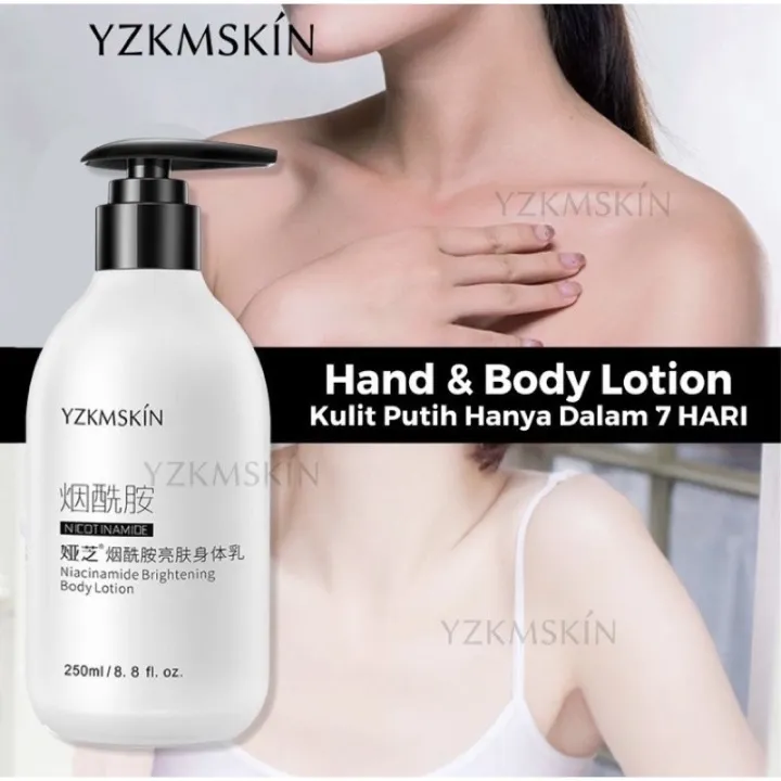 AUTHENTIC Niacinamide Whitening Body Lotion 250ML Effective haoyuyan body milk lotion Permanent korean Whitening Lotion UV Hydrating Anti Aging Moisturizing Smoothing Skin Care skin whitening lotion