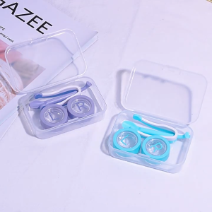 1 Set Contact Lens Remover And Inserter Portable Contact Lens Case Auxiliary Wearing Tool With Case