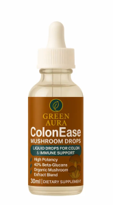 Colonease Mushroom Drops l Green Aura l Improves Digestion l Overall Wellness l Supports Gut Immune Health l 1Bottle 30ml