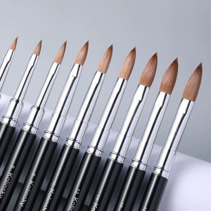 1 Cọ Vẽ Móng Tay Lông Kolinsky Cán Đen Dùng Cho Vẽ Móng Acrylic Gel UV Khắc Bột Lỏng Vẽ Móng Và Vẽ Tranh DIY