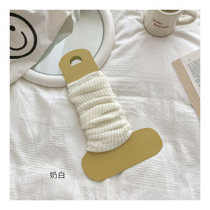 Foot Sock Spring and Autumn Gray Calf Socks Summer Long Socks with Boots White Bunching Socks Modified Leg Shape Leg Warmer Y2g