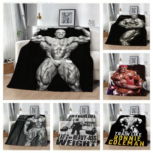 Bandai | Ronnie C-Coleman Bodybuilding Fitness Flannel Blanket Soft Throw Blanket Art For Home Decor Bedroom Bed Sofa Picnic Fans Gifts