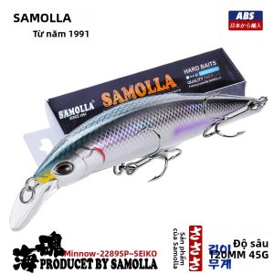 Mồi Câu Cá Giả Dạng Cá Mồi 45g 120mm Loại Chìm Dành Cho Cá Vược Cá Mú Cá Chó Phụ Kiện Câu Cá Biển Sông Hồ