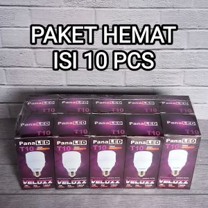 ( PAKET ISI 10 PCS ) PANALED VELOZZ LAMPU LED BULB 10W 10 WATT CAHAYA PUTIH SNI BERGARANSI 1 TAHUN EKONOMIS TERMURAH