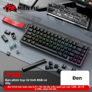 Bàn Phím Cơ FREEWOLF F68PRO 8K Switch Từ Tính Độ Chính Xác RT 0.01mm Tốc Độ Quét 128K Bàn Phím Chơi Game RGB Tùy Chỉnh