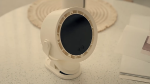 Quạt kẹp tích điện mini xoay 720 độ quạt không cánh kẹp bàn kẹp xe đẩy an toàn cho bé với 100 tốc độ gió tiện lợi