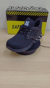 [BY SCHUMART] Safety Shoes with Laces Anti Slip with Steel Toe Protection Wide Feet Anti-Pierce Comfortable Sneakers (931/8817)